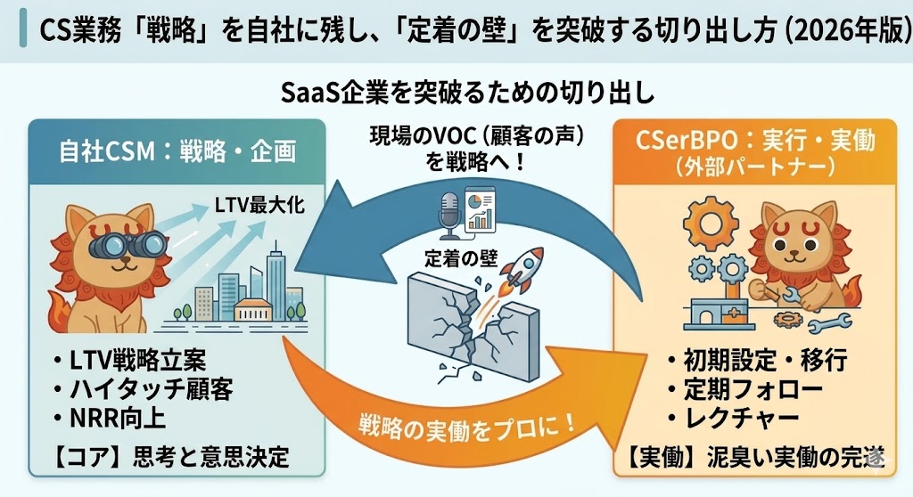 そのCS業務、自社でやる必要ありますか？外注を検討前に知っておくべき「業務切り出しの最適解」